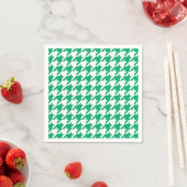 Groen-witte Houndstooth-controle Servet (Insitu)