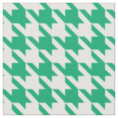 Groen-witte Houndstooth-controle Stof (Close Up)