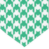 Groen Witte Houndstooth Rutpatroon Tafelkleed (Gekanteld)