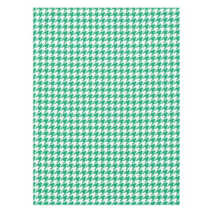 Groen Witte Houndstooth Rutpatroon Tafelkleed
