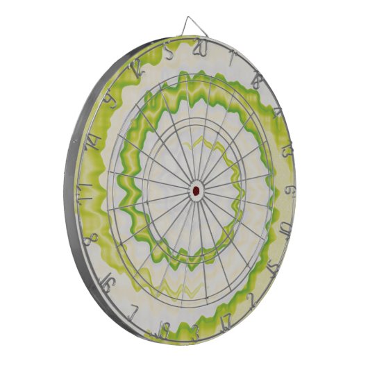 Groen witte kleurstof roestkleurige kleurschakel k dartbord (Voorkant Links)