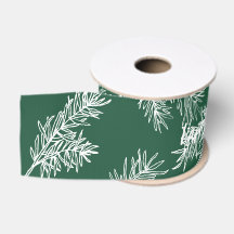 Groen Witte Moderne Elegante Botanische Kerstmis G