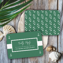 Groen Witte Nautilus Patroon Website Trouw RSVP Informatiekaartje