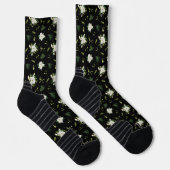 Groen Witte Patroon High-Performance Sport Crew Sokken (Rechts)