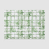 Groen Witte Plaid Strepen Verjaardag Tissuepapier (Voorkant)