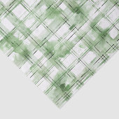 Groen Witte Plaid Strepen Verjaardag Tissuepapier (Detail)