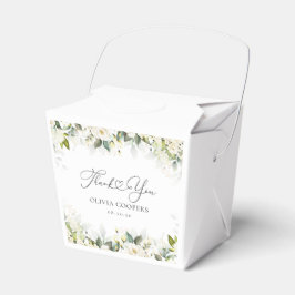 Groen Witte Rozen Baby shower Favor Box Bedankdoosjes