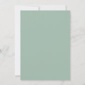 Groen Witte Rozen Trouw Uitnodiging (Achterkant)