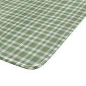 Groen Witte Ruitpatroon Snijplank (Hoek)
