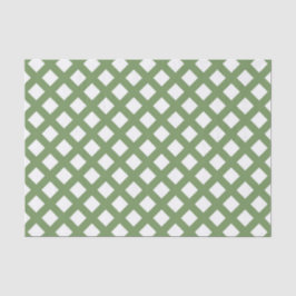 Groen Witte Ruitpatroon Tissuepapier