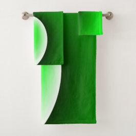 Groen Witte Spiraalgradiënt Bad Handdoek