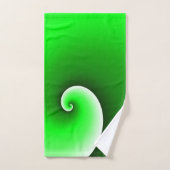 Groen Witte Spiraalgradiënt Bad Handdoek (Handdoek)