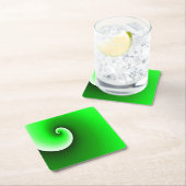 Groen Witte Spiraalgradiënt Kartonnen Onderzetters (Insitu)