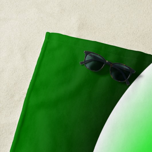 Groen Witte Spiraalgradiënt Strandlaken (In situ)