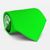 Groen Witte Spiraalgradiënt Stropdas (Opgerold)