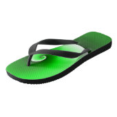 Groen Witte Spiraalgradiënt Teenslippers (Schuin)