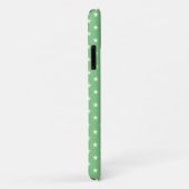 Groen witte sterren, stijlvol, elegant, modern Case-Mate iPhone case (Achterkant/rechts)