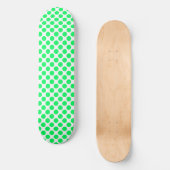 Groen Witte Stippen Persoonlijk Skateboard (Voorkant)