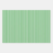 Groen & Witte Strepen Inpakpapier Vel (Voorkant 3)