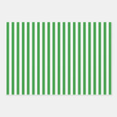 Groen & Witte Strepen Inpakpapier Vel (Voorkant 2)
