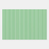 Groen & Witte Strepen Inpakpapier Vel (Voorkant)