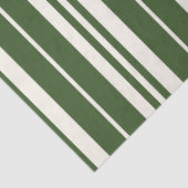 Groen Witte Strepen Kust Zeekant Tissuepapier (Detail)