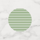 Groen Witte Strepen Patroon Confetti (Kleine voorkant)