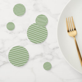 Groen Witte Strepen Patroon Confetti