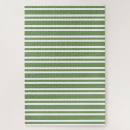 Groen Witte Strepen Patroon Legpuzzel