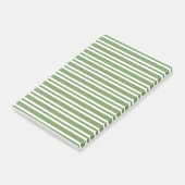 Groen Witte Strepen Patroon Post-it® Notes (Schuin)