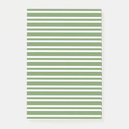 Groen Witte Strepen Patroon Post-it® Notes