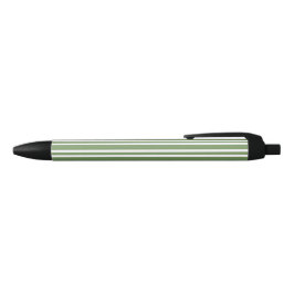 Groen Witte Strepen Patroon Zwarte Inkt Pen
