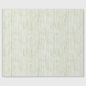 Groen Witte Strepen Trouwen Cadeaupapier (Vlak)