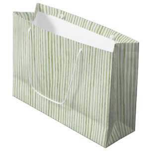Groen Witte Strepen Verjaardag Groot Cadeauzakje