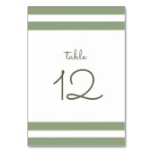 Groen | Witte strepen Weddenkeertafel Kaart (Achterkant)
