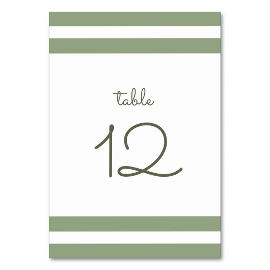 Groen | Witte strepen Weddenkeertafel Kaart (Voorkant)