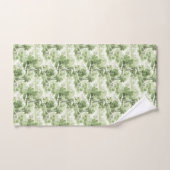 Groen Witte Toile Frans Landelijk Antiek Oud Bad Handdoek (Handdoek)