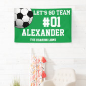 Groen Witte Voetbalteam Spirit Spandoek (Insitu)