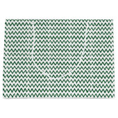 GROEN-WITTE ZIG ZAG GROOT CADEAUZAKJE (Voorkant)