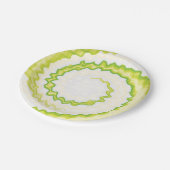 Groen-witte zwijn, kleurstof papieren bordje (Gekanteld)