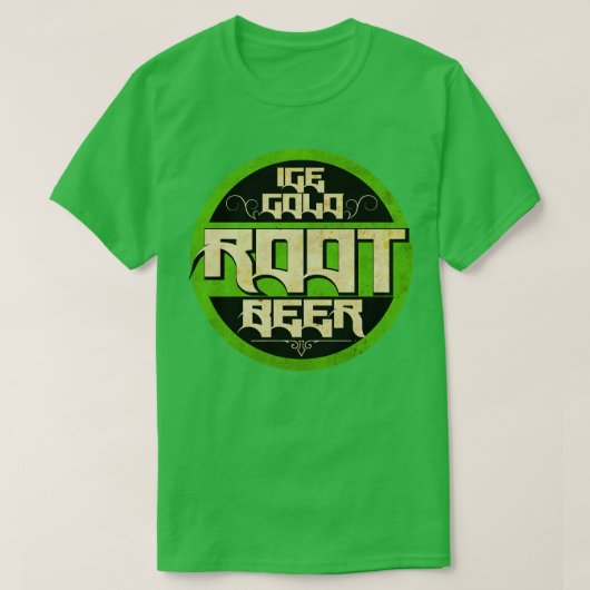 groen wortelbier t-shirt (Design voorkant)
