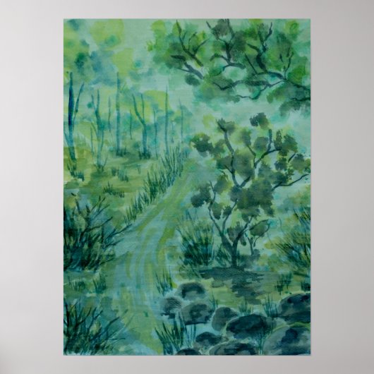 Groen Woud Poster (Voorkant)