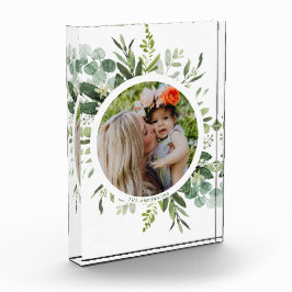 Groen Wreated Custom Text Photo Block Fotoblokken