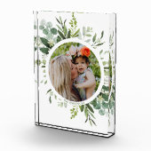 Groen Wreated Custom Text Photo Block Fotoblokken (Rechts)