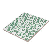 Groen Y2K-patroon Tegeltje (Zijkant)