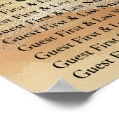 Groen Zand Ocean Beach Celebration Welkom Zitplaat Poster (Hoek)