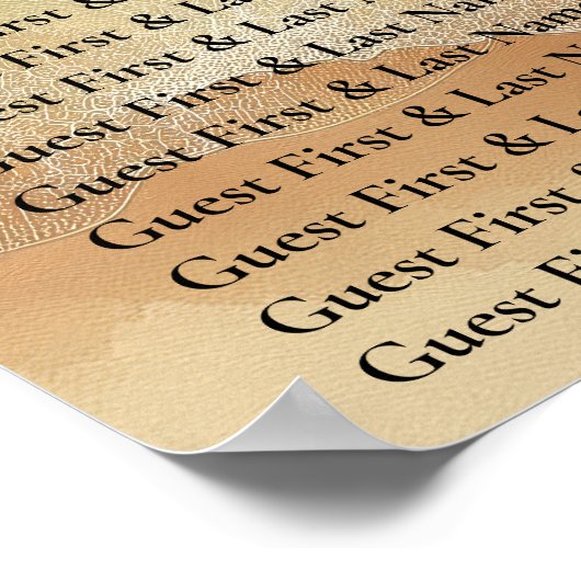 Groen Zand Ocean Beach Celebration Welkom Zitplaat Poster (Hoek)