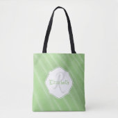 Groen zand ripples - Aangepast Tas (Voorkant)