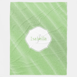 Groen zand ripples - Aangepaste fleece Blanket Deken