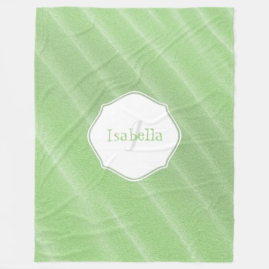 Groen zand ripples - Aangepaste fleece Blanket Deken (Voorkant)